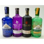 A collection of gin to include: Warner Edwards Dry Gin 70cl,