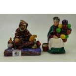 Royal Doulton character figures The Potter: HN1493 (small firing crack to front edge of carpet) and