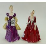 Royal Doulton Lady Figures: Gwynneth & Loretta HN2337.