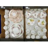 Tray lot: Containing Royal Albert 'Cottage Garden' part tea set,