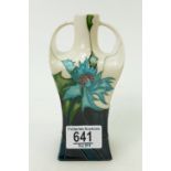 Moorcroft Vase: Sea Holly Twin Handled Vase.