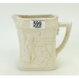 Royal Doulton Dickens jug: Jug in an unusual white glaze, height 14.5cm.