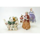 Royal Doulton Figures: Nicola HN2839, Teatime HN2255,