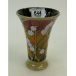 Moorcroft Fleurs Deco Trumpet Vase: Vase height 15.5cm.