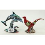 Two Anita Harris Figures: A Dolphin & a