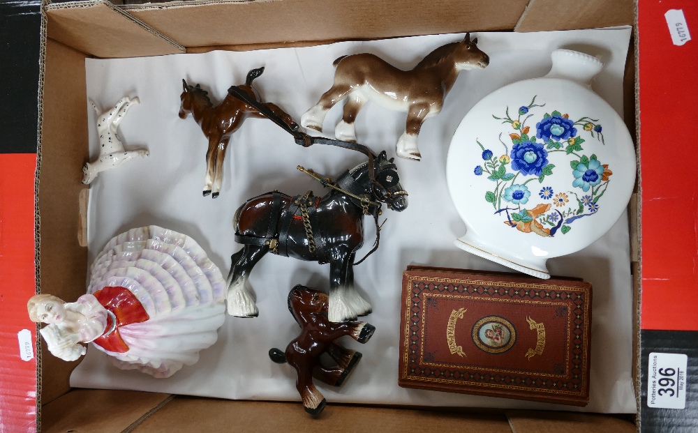 A collection of pottery items: including