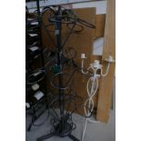 Wire effect 18 bottle wine holder and si