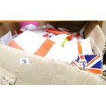 A quantity of Sports Direct England car flags