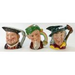 Royal Doulton large character jugs to include: Pied Piper D6403, Leprechaun D6847,