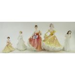 Royal Doulton Figurine Ninette HN2379, Fair Lady HN2835 (2nds), Christmas Parcels HN4063 (2nds),