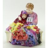 Royal Doulton figure Flower Sellers Children HN1342 (tiny nip top one flower)