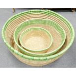 Graduated Wicker baskets(3);