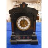 Large Slate Mantle Clock: no pendulum