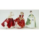 Royal Doulton Figurines Premiere HN2343: Gail HN2937 and Top O the Hill HN1834 (3)