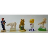 A small collection of Royal Doulton advertising figures: Figures to include Players Hero AC5,