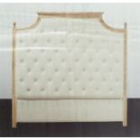 Dunelm Branded Cream Camille Double headboard: boxed