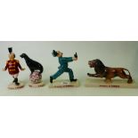 Coalport advertising figures: Guinness Sea Lion, Guinness Zoo Keeper,