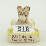 Beswick Kitty Macbride figure: Beswick figure "All i do is think of you" (chip to back of bed).