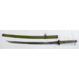 WWII era Japanese Army NCO Katana: Katana / Samurai Sword,