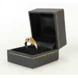 18ct gold Diamond ring: Ring set with solitaire diamond, approx .50ct, size M/N, 5.4 grams.
