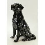 Beswick Fireside Black Labrador: Beswick model 2314.