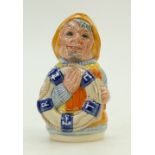 Royal Doulton prototype Doultonville Toby jug Lifeboatman: Royal Doulton ref D6811,