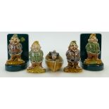 Irish Wade Leprechauns: Collection of Leprechauns including bookends,