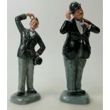 Royal Doulton character figures Stan Laurel HN2774 and Oliver Hardy HN2775: Laurel and Hardy