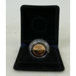 Full proof gold Sovereign: Cased full sovereign coin 1979 - proof, no certificate.