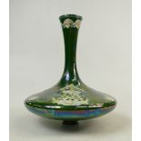 Lise B Moorcroft Cast Decanter: Cast Decanter dated 1989 with stylised Daisy decoration,