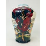 Moorcroft Italian Lakes Vase: A trial Italian Lakes vase - 24.11.15. 22cm high.