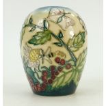 Moorcroft Fruit Garden Vase: Vase height 10cm.