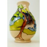 Moorcroft vase in Friars Crag design: Vase height 20cm.