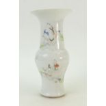 Chinese 19th century baluster vase: Vase height 23cm.