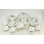 Shelley Tea set: Full 21 piece 'Wild flowers' patterned Shelley tea set.