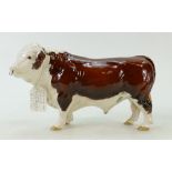 Beswick polled Hereford Bull: Beswick model 2549A.