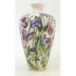 Moorcroft Sweetness Vase: Vase designed by Nicola Slaney height 23cm.