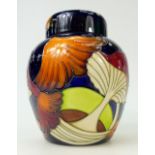 Moorcroft Parasol Dance Ginger Jar & Cover: Ginger Jar designed by K. Goodwin and painted by Anj.