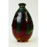 Royal Doulton Chang Flambé vase: Flambé vase height 14cm (neck restuck).