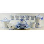 A collection of Shelley China tea ware: Regent shape Shelley pottery decorated in the Phlox 12189