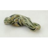 Royal Doulton Stoneware Lizard: Stoneware Lizard in light green colourway, length 11cm.