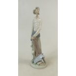 Lladro figure titled 'Don Quixote Standing with Sword': LLadro model 4854, height 31cm.