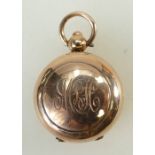 9ct gold hallmarked Sovereign case: Case bears initials to top in later added cartouche.