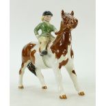 Beswick Girl on Skewbald Pony: Beswick model 1499.