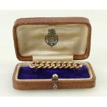 9ct gold bar brooch: Victorian pin with box 2.