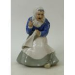 Wade 1930s underglaze figure: Figure Old Nannie by Wade, height 24cm.