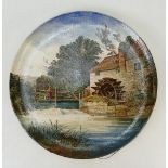 Wedgwood coloured large wall plaque by Evans: Late 19th century Wedgwood wall plaque.