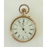 9ct gold Pocket Stop watch by J Craven London: Watch gross weight 89.