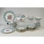 Royal Albert Enchantment patterned tea set: Royal Albert Enchantment items including teapot.