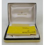 Breitling vintage Wristwatch box: Box and certificate for Top Time wristwatch.